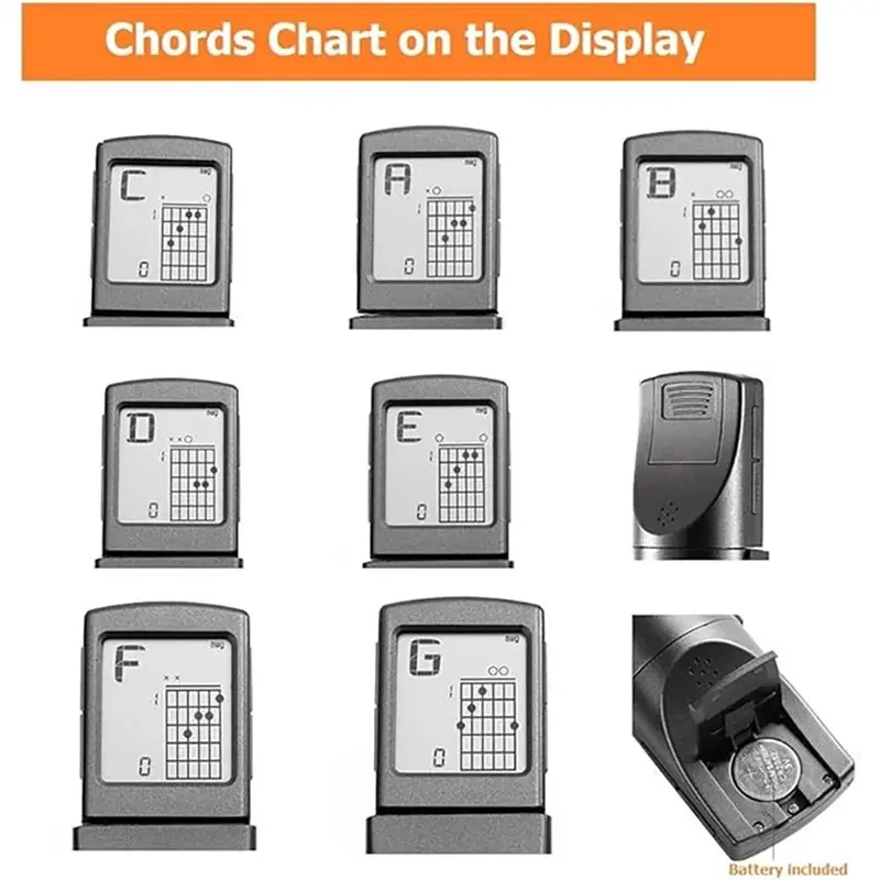 Dụng Cụ Tập Luyện Chord Guitar, Mới, Cầm Tay Và Nhẹ, Dành Cho Người Mới Bắt Đầu, Công Cụ Tập Luyện Guitar, Có Thể Xoay Được, Kích Thước Bỏ Túi, Thích Hợp Cho Guitar 6
