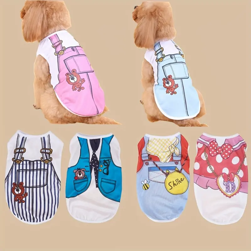 Summer Puppy Clothes, Cute Soft Dog Jacket Vest Suitable For Wear, Clothing Pet Coat