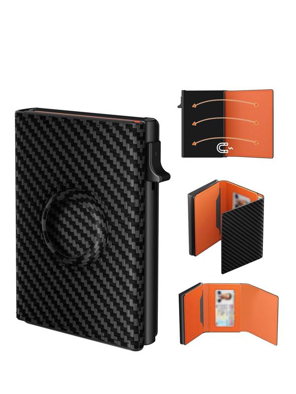 Men's Business Style Embossed Pattern Card Holder, 2025 New Style Rfid Blocking Card Holder, Minimalist Wallet, Business Style Slim Wallet for Men 3