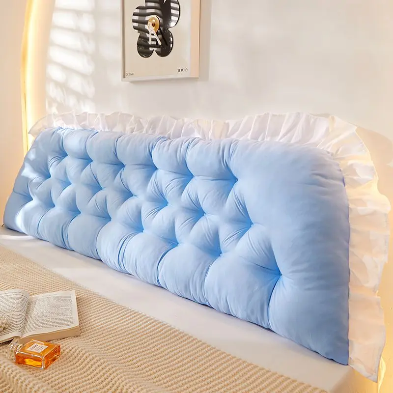 Đệm Đầu Giường, Túi Mềm, Tựa Lưng Lớn, Chất Liệu Gai Dầu, Thích Hợp Cho Ký Túc Xá Nữ, Đệm Thắt Lưng, Phong Cách Ins, Có Dây Đeo Cố Định 6