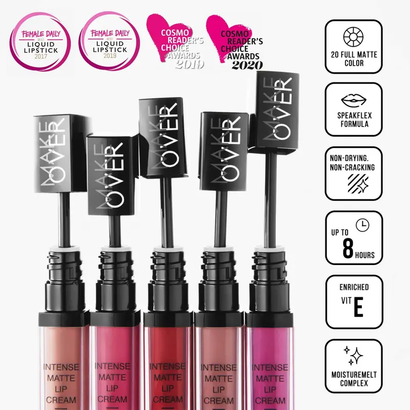 Make Over Intense Matte Lip Cream - Lipstik Ombre Tahan Lama BPOM 4