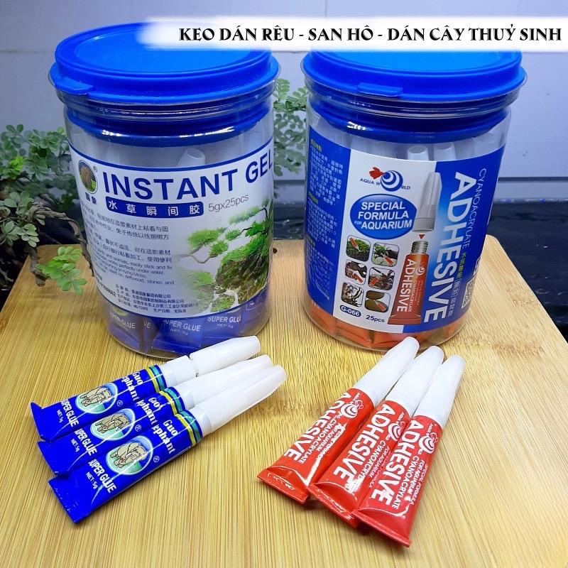 Keo dán cây thủy sinh, chuyên dán rêu, ráy, lũa, đá (Xanh Đỏ ngẫu nhiên)
