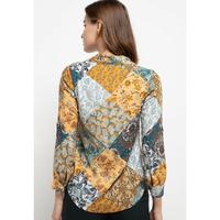 Gambar FAME - Blouse Wanita Lengan Panjang Abstract Print - 9211711 - S dari FAME Official Kota Surabaya 2 Tokopedia