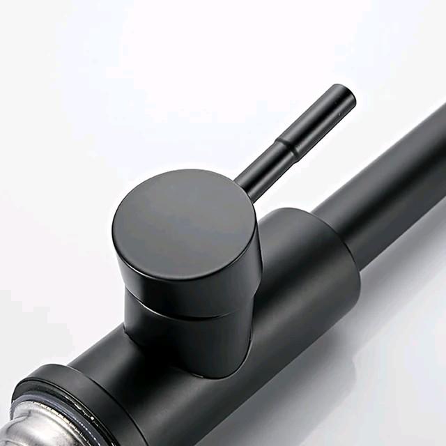 Kran Sink Dapur Cuci Piring Hitam Stainless Sus 304 Model Meja Bak Cuci Piring Anti Karat Air Flexible keran angsa shower fleksibel 6