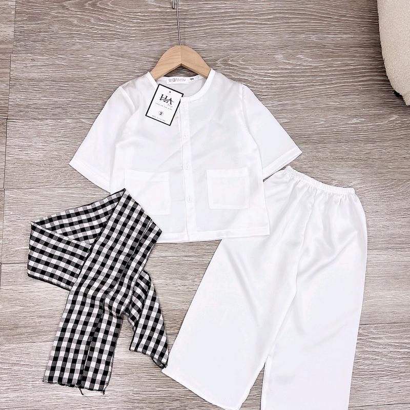 Set bà ba bé trai siêu xinh gấm lụa 5
