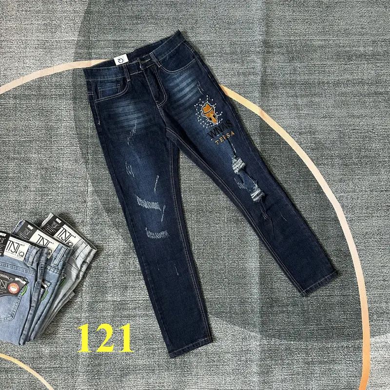 Quần Jean Dài Nam Form Slim Fit Co Giãn 4 chiều Phù Hợp Thời Trang Menswear Cotton Pants Có Túi 2