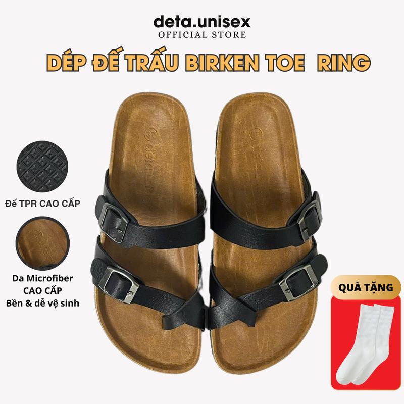 Biken Nam Nữ thời trang cực xinh thương hiệu DETAUNISEX - DETA22  Bằng dép đế trấu xỏ ngón