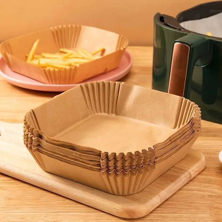 Air Fryer Special Paper Pallet Oil-Absorbing Sheets Anti-Oil Paper Baking Paper Pallet Mop Packing Paper Household Food Grade Oiled Paper Bowl