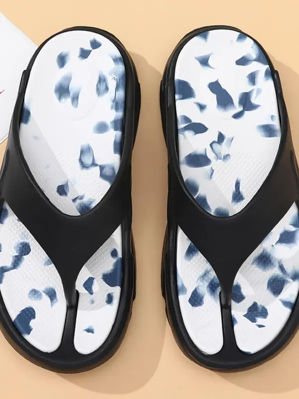 Women's Summer Fashionable Plain Color Platform Slides, Casual Comfortable Non-slip Beach Slippers, Soft Lightweight Slippers for Indoor & Outdoor Wear, Walking Shoes 4