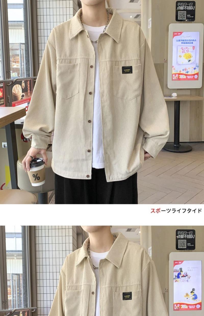 Product Introduction of ชุดฤดูใบไม้ผลิและฤดูใบไม้ร่วงของผู้ชาย เสื้อวาฟเฟิลหลวมสไตล์ฮ่องกง แบรนด์แฟชั่น ชุดเดียวหล่อ ชุดสูทสี่ชิ้นลำลองที่เข้าชุดกัน 5