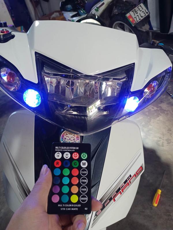  Đầu đèn 2 tầng lắp Sirius 50-110cc có demi 