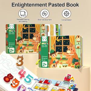 Busy Book for Kids Toddlers Educational Toys Quiet Book 2 Years Baby DIY  Toys Animals Numbers