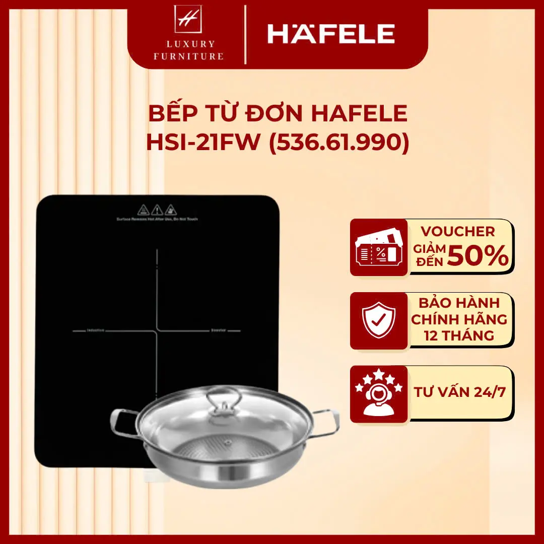 Bếp từ đơn Hafele HSI-21FW [Tặng kèm nồi lẩu] - (536.61.990)