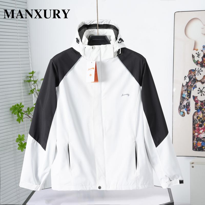 Áo khoác gió PHỐI MÀU Manxury mới nhất, chất liệu gió tráng bạc cản gió, chống nước, thiết kế chuẩn form dáng AKG07