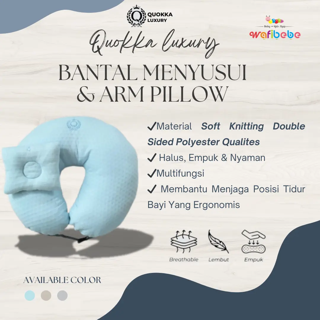 Quokka Luxury Bantal Menyusui Bayi Premium  | Nursing Pillow Dan Arm Pillow Bunda