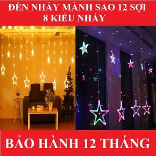 ĐÈN NHÁY THẢ MÀNH HÌNH NGÔI SAO BỀ NGANG 3M 12 SỢI BUÔNG RÈM