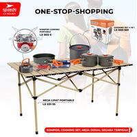 Gambar SPEEDS Alat Masak Camping 5in1 6 Orang Piknik Portable Serbaguna Dapur Mini Lengkap Outdoor Cooking 003-601 - 003-500 SET dari Speeds Premium Store Kota Surabaya 4 Tokopedia