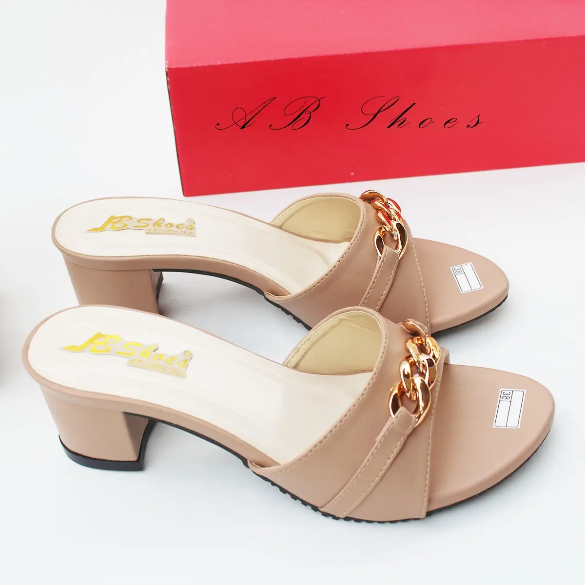 Sandal Hak Tahu Wanita 5cm Sandal Wanita kokop high Heels Wanita Sendal