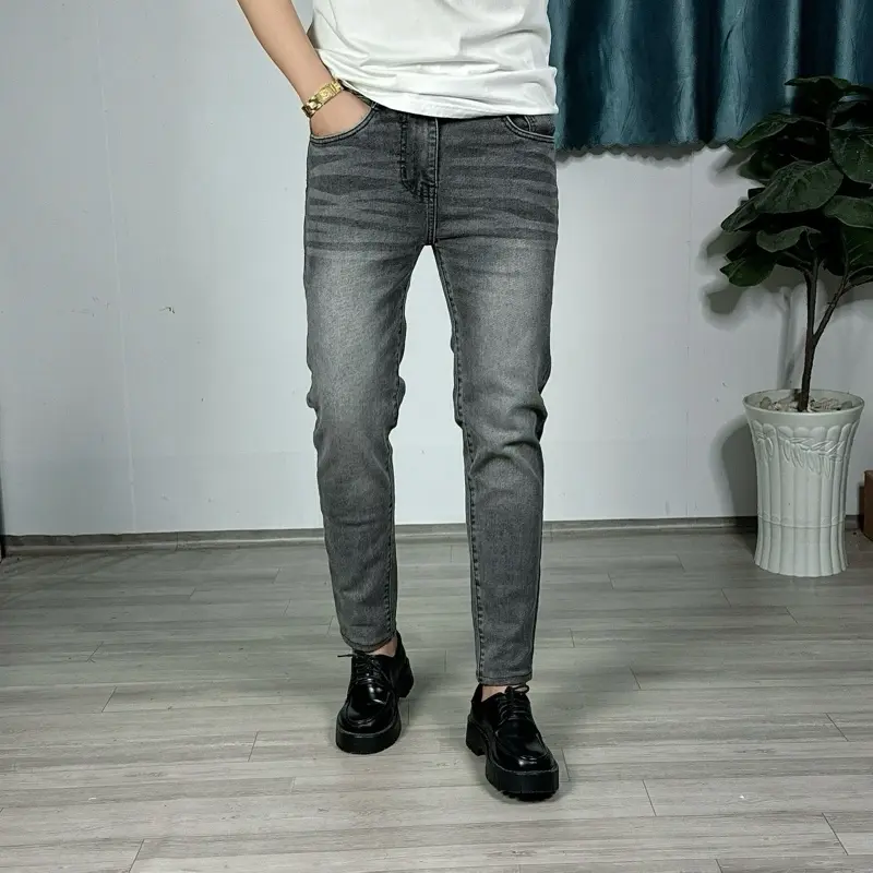 Quần Jean Slimfit Tôn Dáng Màu Xám, Quần Jean Nam Menswear