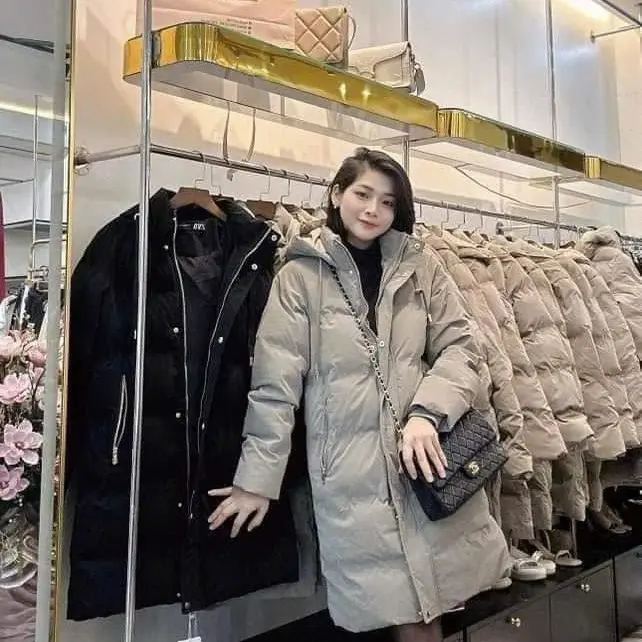 Áo phao nữ Zr dư xịn dáng dài chất liệu chần bông cản gió, chống nước AK2360 (áo dáng dài form nhỏ hơ 3
