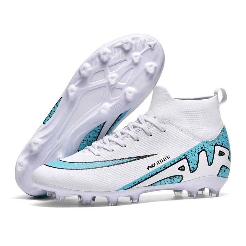High Top Football Boots FG AG Adult Youth Professional Training Football Shoes Fashionable Trendy Lightweight Anti Slip Sneaker 3