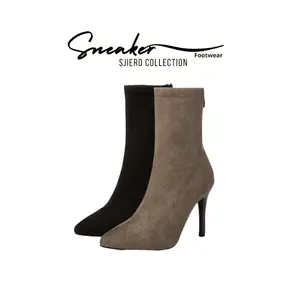 Yummy 231 Sepatu Boots Wanita Fashion shoes warna Hitam dan Coklat tapak karet Sneakerfootwear