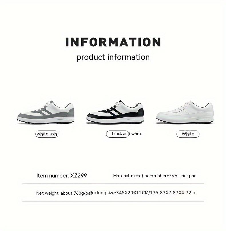 Product Introduction of [PGM] Men's Professional Golf Shoelace Nail Comfortable Non-Slip Lace-up Sneaker Xz299 14