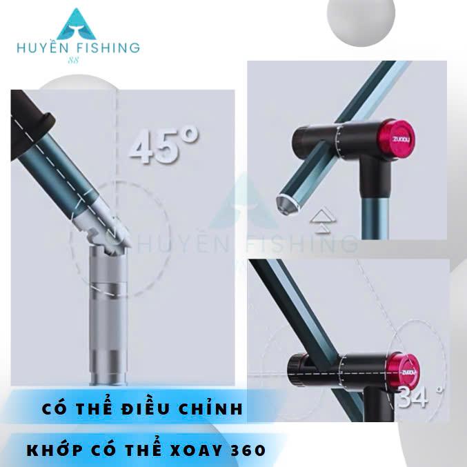 [Kèm Thân 360] Ô Dù WANGHAI 2 Tầng Huyền Fishing Công Nghệ Chống Tia UV-UPF 50+ Chuyên Câu Đài H040 3