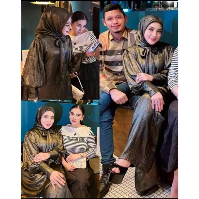 ONE SET SHIMMER PREMIUM NEW SET HIJAB BY SHELLASAUKIA ORI 1