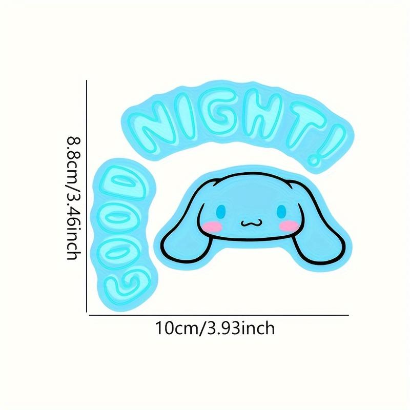 Product Introduction of ví đựng tiền Xu Cho Nữ, IP, Thiết Kế Sanrio, Miếng Dán Tường Dạ Quang, Hình Chó Cinnamon Hoạt Hình, Dễ Thương, Có Công Tắc Phích Cắm Và Đèn Ngủ 2