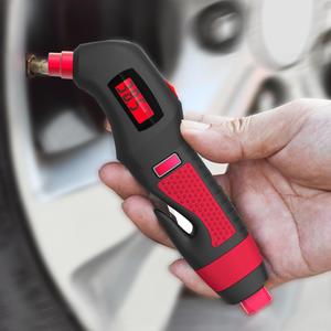Medidor de neumáticos digital multifuncional, Medidor de presión de neumáticos con pilas, Cortador de cinturones de seguridad y Cortador de cinturones de seguridad, Herramienta profesional de reparación de coches