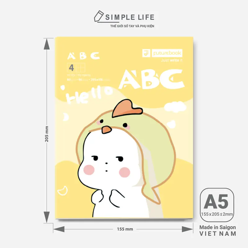 Tập Học Sinh - Vở 4 Ô Ly Vui Học ABC Futurebook 96 trang (DK-HS891) 1