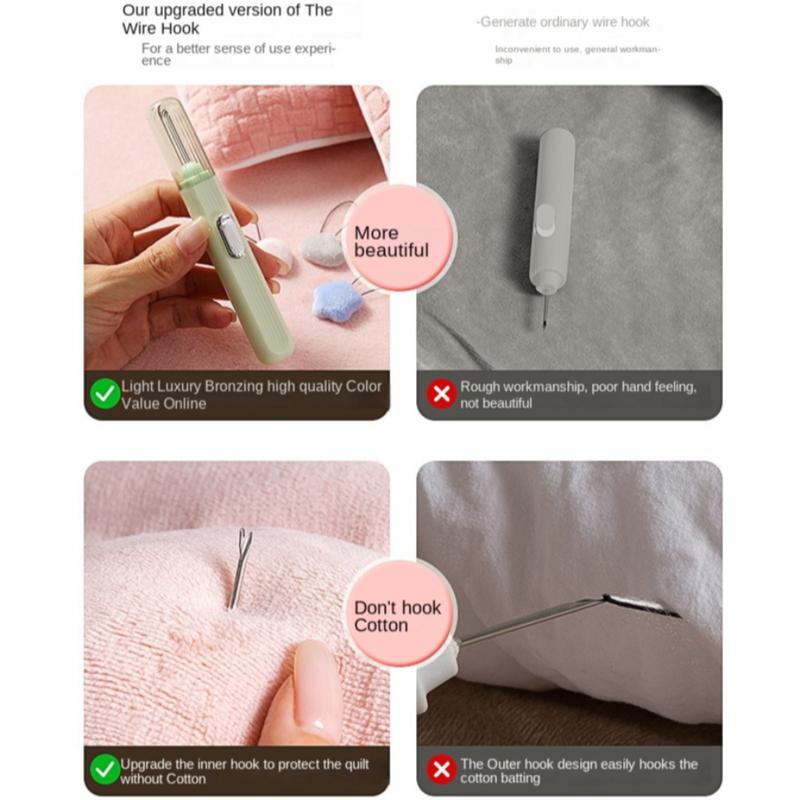 Product Introduction of 8pcs Set New Style Universal Quilt Cover Fixer Line Double-Sided Plush Cotton Quilt Fixer Buckle Easily Install Picking Thread Remover Home Use 20