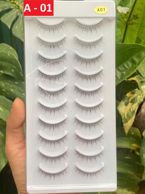 Mi giả 10 cặp gân Đen dùng trang Điểm tiệc cô dâu và bà sui