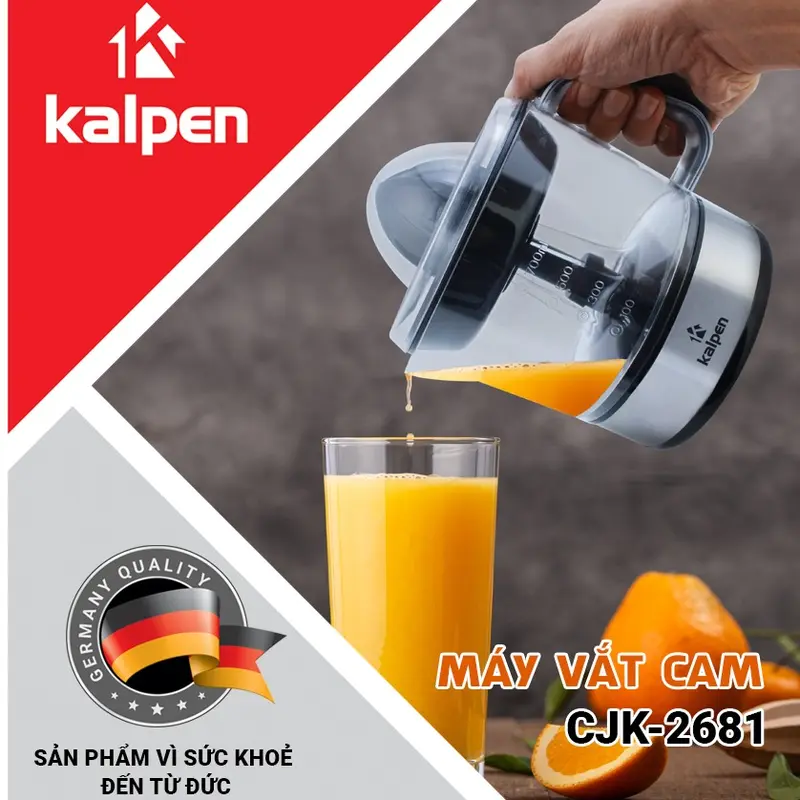 Máy Vắt Cam Kalpen CJK-2681 Bảo hành 2 năm - Xay Sinh Tố 0