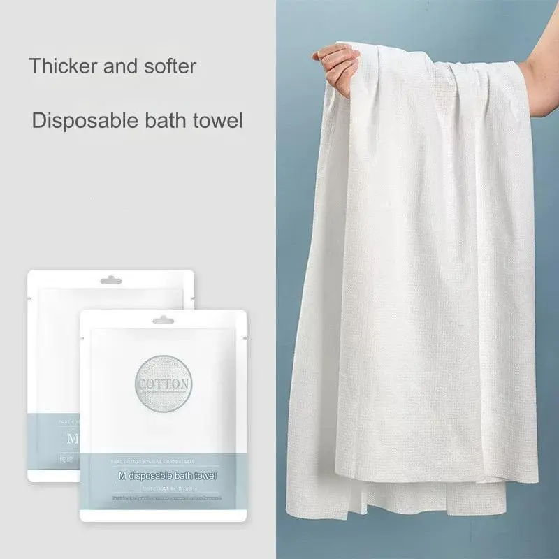 [SG in Stock]Disposable Bath Towel Bedsheet Set for Travel and Sports use Thickened Beach towel