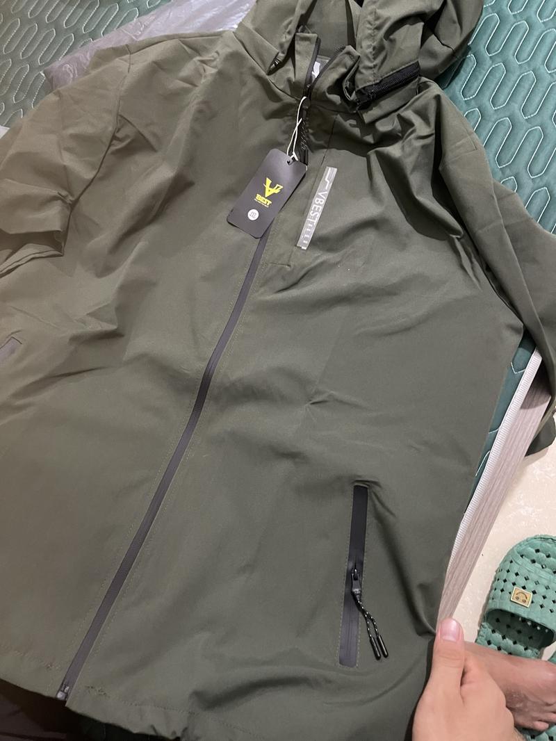 Product Introduction of [ Mua 2 tặng 1 áo Polo] Áo khoác gió tráng bạc chống nước, chống bụi, chống tia uv Nam Menswear Dài Tay Có Túi Jacket 7