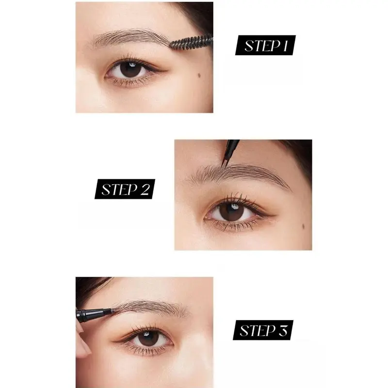 cod&ready 2 Points Eyebrow Pen/ Waterproof Dan Tahan Lama 2 Tip Eyebrow Pencil/Long Lasting Anti Luntur Natural Eyebrow INDAHPUTRIMALL 5
