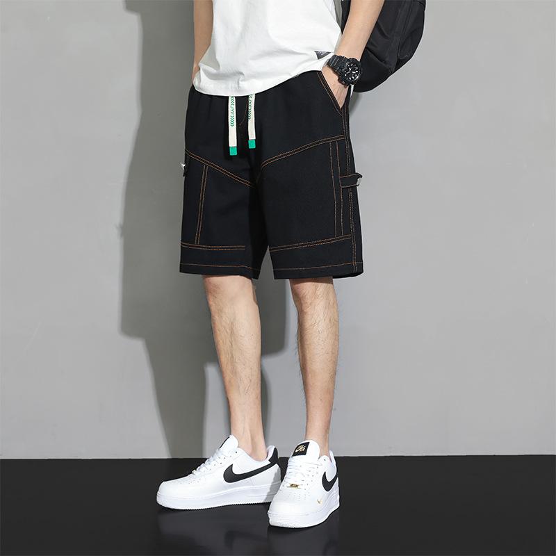 Shorts Men's Summer Wear Pure Cotton Thin Workwear Fifth Pants Men Fashion Brands Loose plus Size Sports and Leisure Pants 5