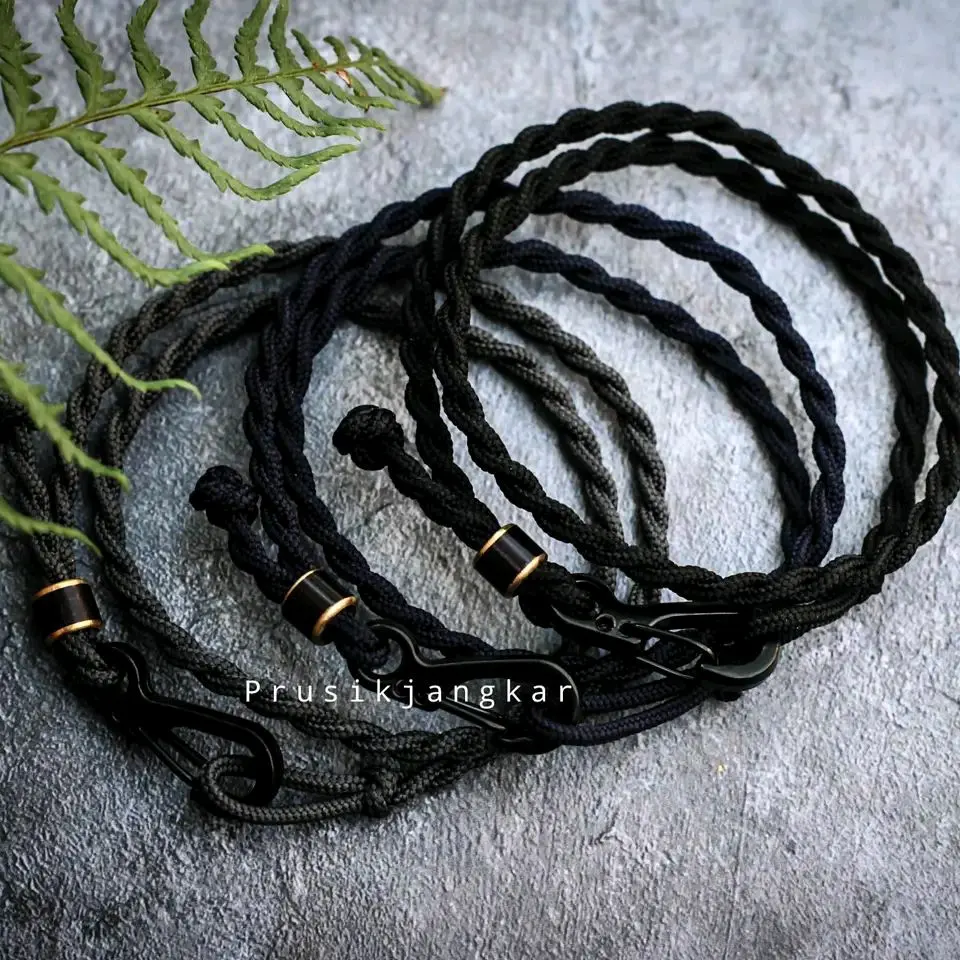 Brain Carabiner Wings Gelang Lilit Slim Unisex, Panjang Adjustable untuk Ulang tahun Harian Laki-laki Perempuan Tali Bracelets
