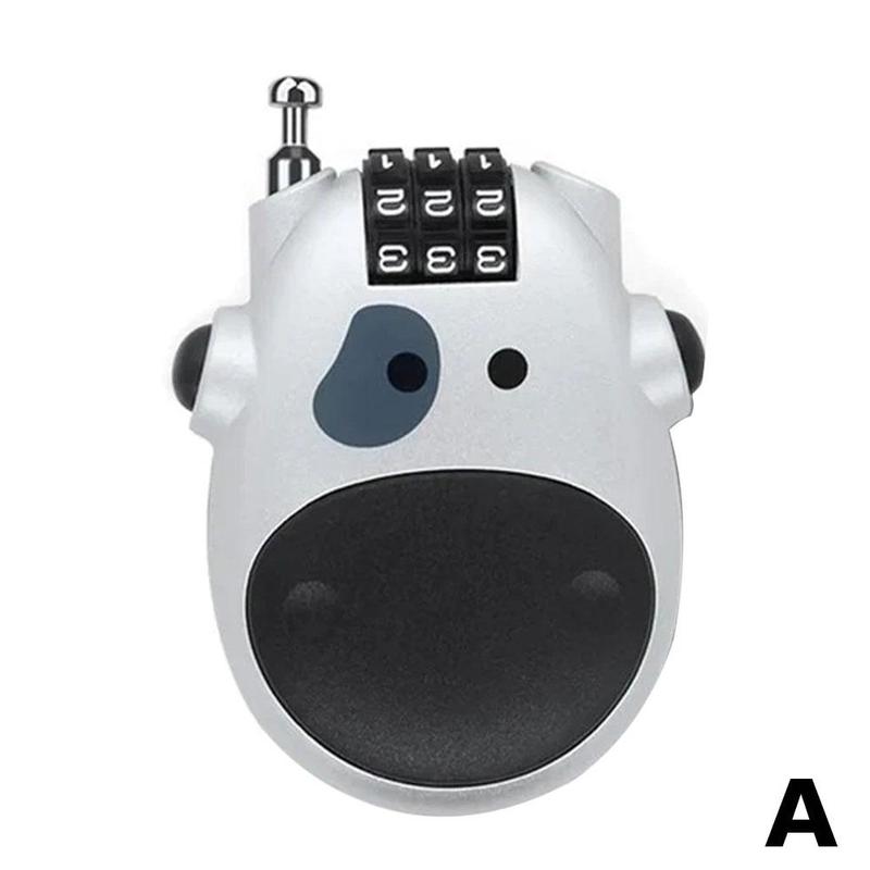 Product Introduction of Steel Wire Retractable Cable Lock for Motorcycle Helmets with Code Combination Security S3Y8 21