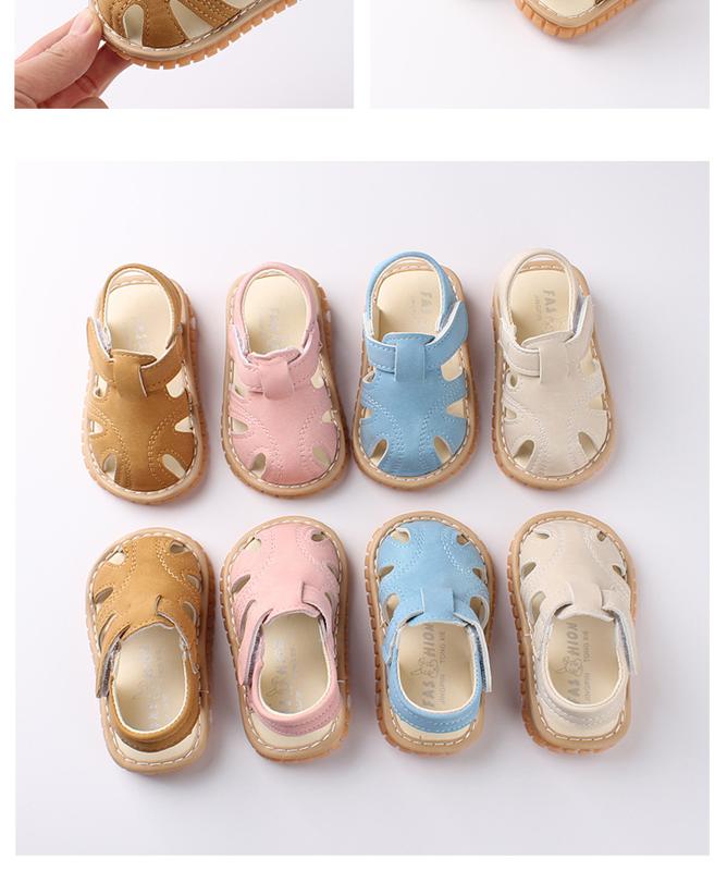 Giày tập đi cho bé trai, bé gái (có âm thanh) dép chip dép  kêu