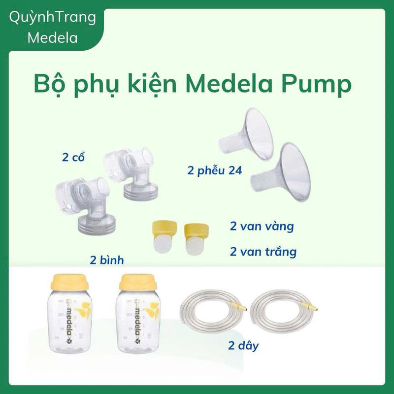 Bộ phụ kiện Medela Pump cho máy hút sữa chính hãng 0