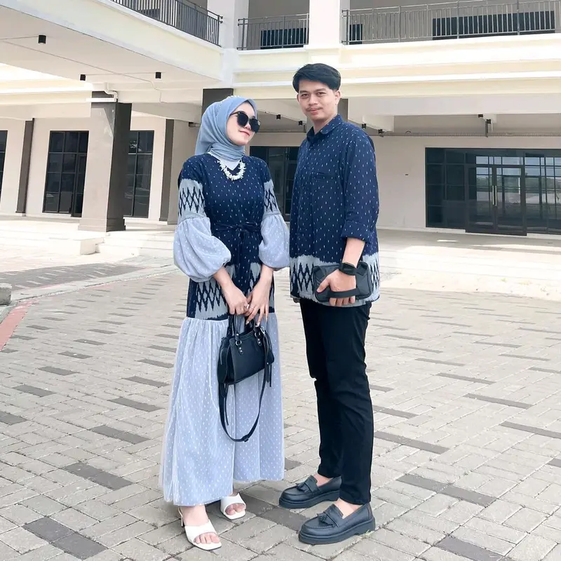 REANA DRESS TENUN NAVY - COUPLE BAJU TENUN 1