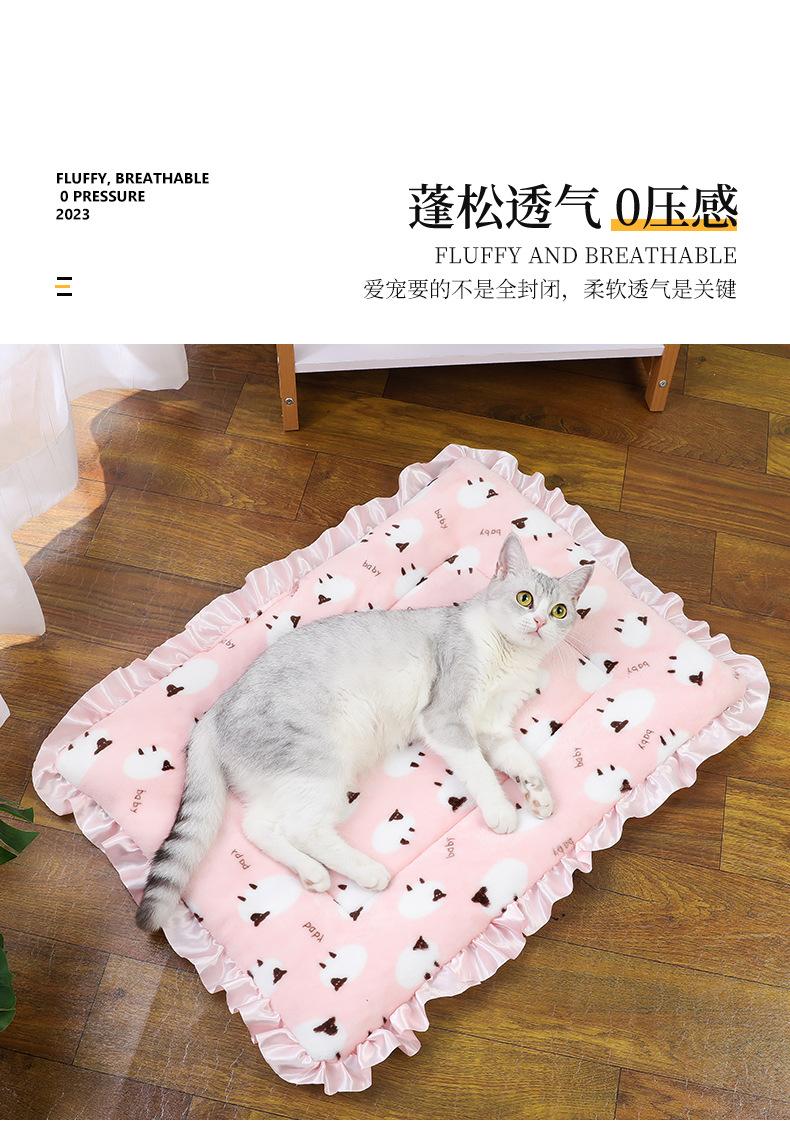 Product Introduction of Thickened Autumn and Winter Warm Floor Mat, Cat for Common Dogs Blanket Mat 25