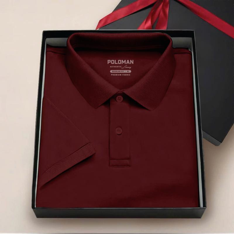 Áo Phông POLO nam TRƠN BASIC vải cá sấu CVC kháng khuẩn chống nhăn thoáng mát Menswear Ngắn Tay Tay Ngắn Có Cổ Cộc Tay