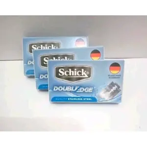 Afnansa - [5pcs] Silet  Schick Double Edge ~ Silet  Pisau Cukur  Chick doble edge Razor Kumis