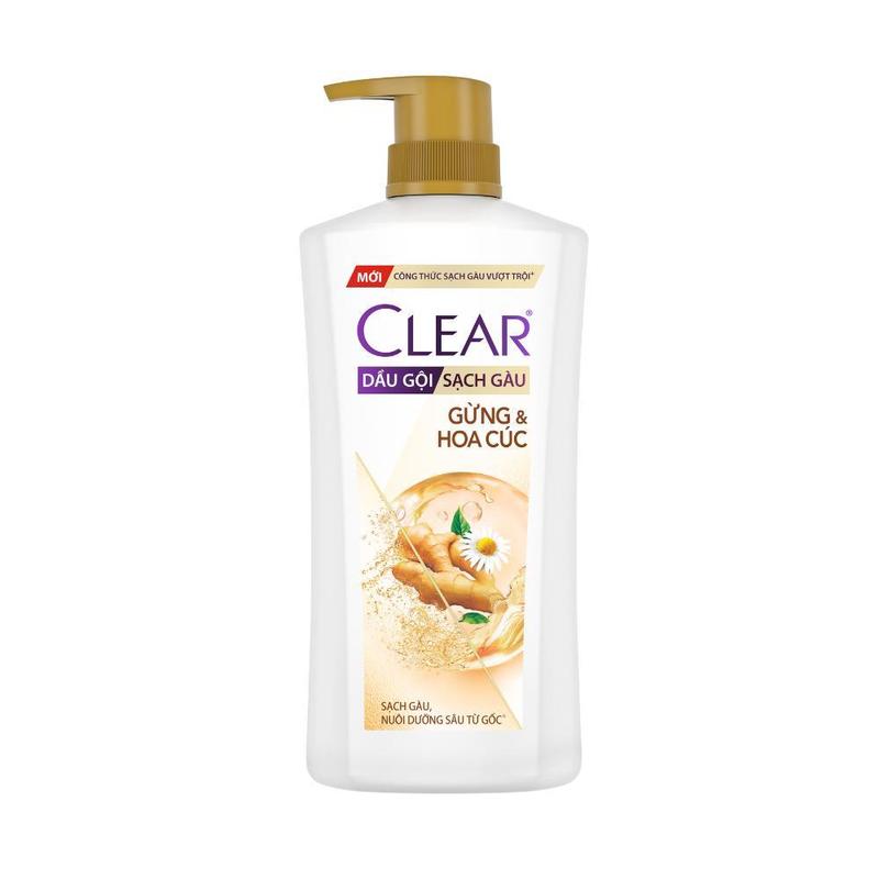 DẦU GỘI CLEAR THẢO DƯỢC GỪNG & HOA CÚC 630G [4]