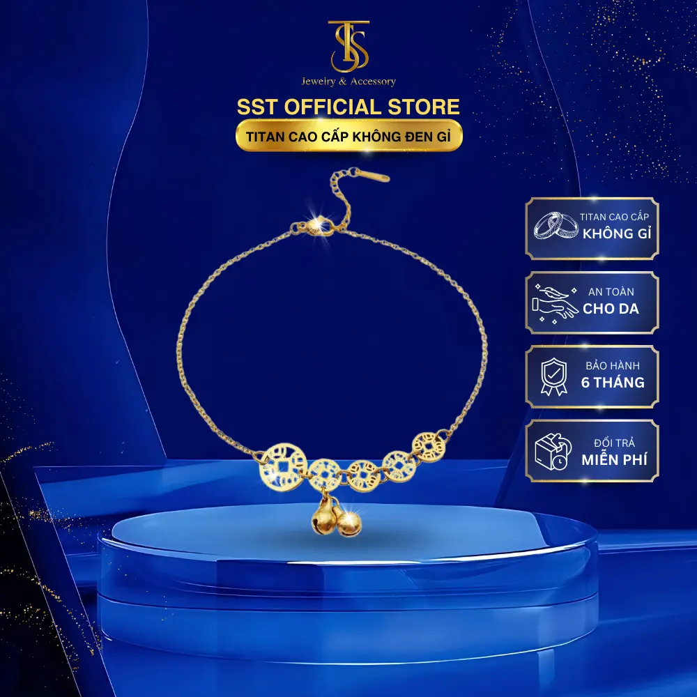 Lắc chân titan không đen không gỉ LC03