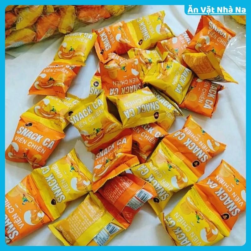 Combo 60 gói SNACK CÁ VIÊN CHIÊN giòn ngon khó cưỡng, miễn phí vận chuyển Cay Ăn Vặt Thức Ăn Food